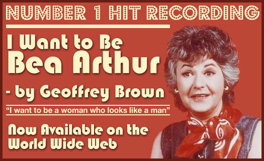 Geoffrey Brown Sings About Bea Arthur