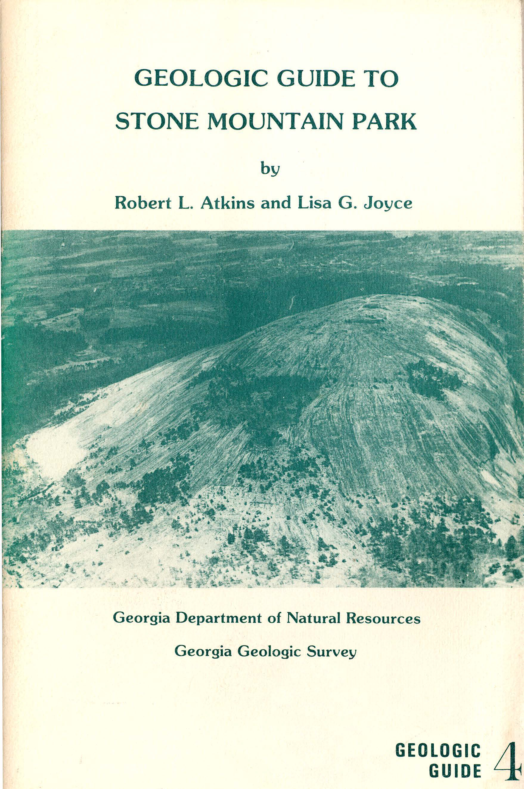 Cover art for "Geologic Guide to Stone Mountain Park"