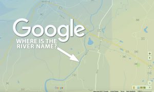 Google Maps is bad at naming rivers