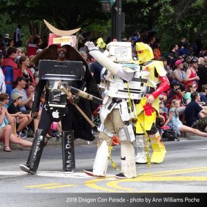 Cardboard Star Wars Boxplay in 2018 Dragon Con Parade by Ann Williams Poche