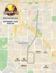 2018 Dragon Con Parade Route