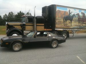 The iconic Trans Am and big rig, together again.