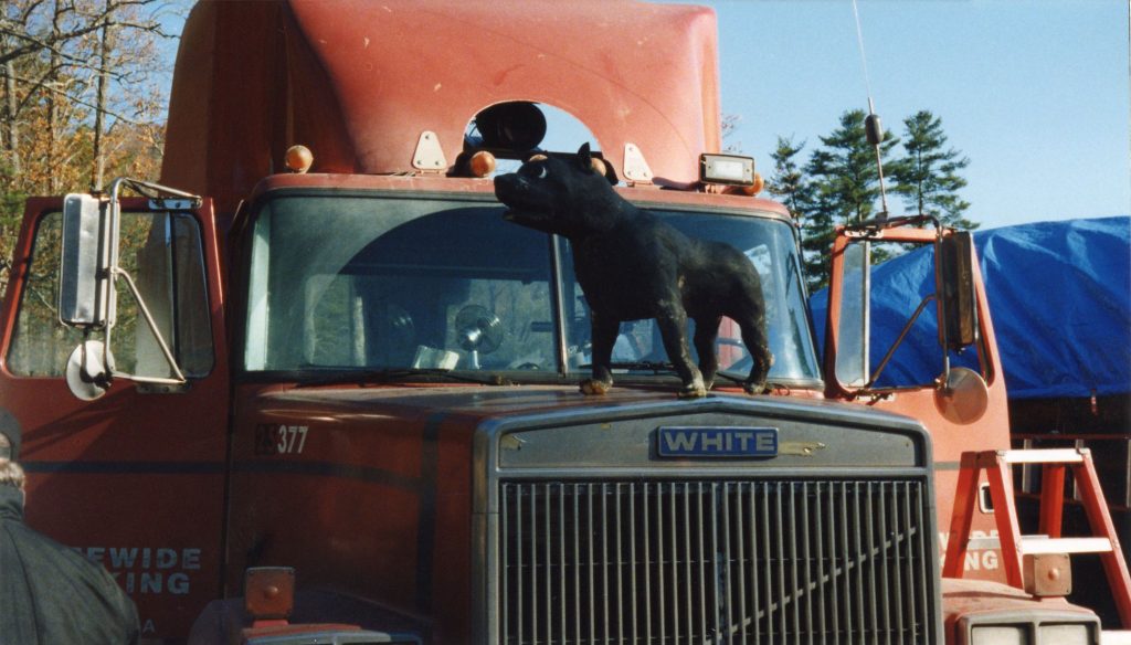 This foam stand-in for the Black Dog traveled the entirety of our 2nd unit shoot in Georgia in our prop trailer.