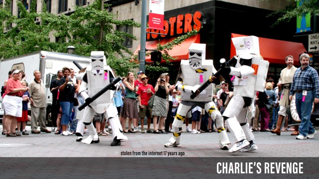 Charlie's Revenge - the highest point along the Dragon Con parade route